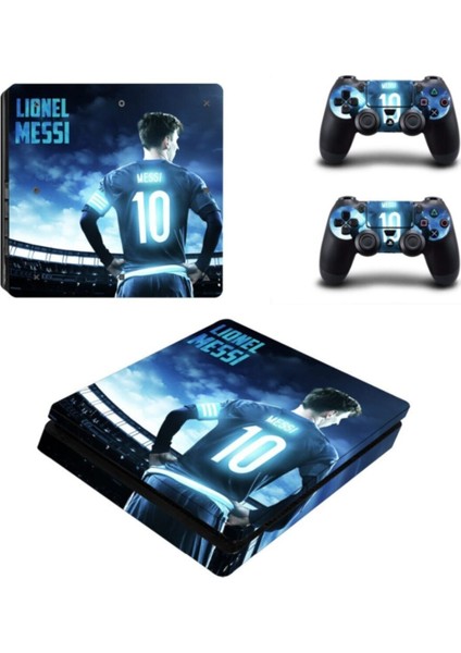 Kt Decoration Lionel Messi Playstation 4 Slim Kasa Sticker Kaplama-01