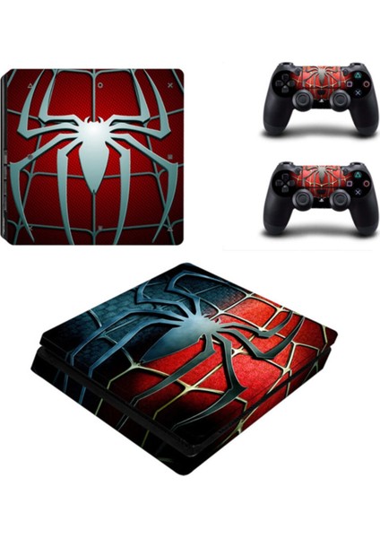 Kt Decoration Spider Playstation 4 Slim Kasa Sticker Kaplama