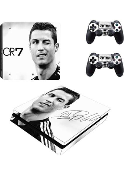 Kt Decoration Cr7 Playstation 4 Slim Kasa Sticker Kaplama