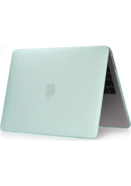 Apple Macbook Pro Retina 15.4 A1398 Kılıf 2in1 Mat Doku Case Yeşil