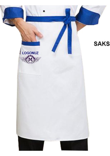 Nakışlı Belden Mutfak Iş Önlüğü Barista Master Chef Garson Kuaför Tattoo Önlük - Saks