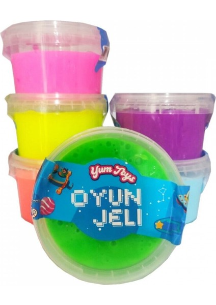 Erbek Plastik Slime Oyun Jeli Yuvarlak Kutu Yumtoys Polymer Slime Eğitici Oyun