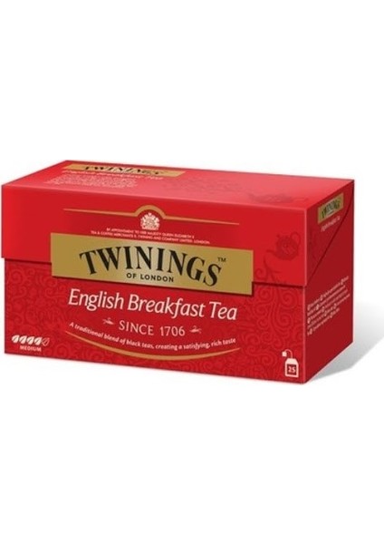 Twinings English Breakfast 25'li Bardak Poşet