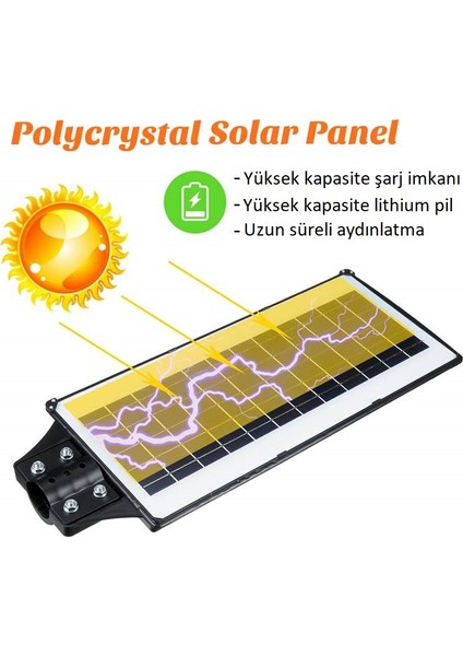 Güneş Enerjili Solar Sokak Aydınlatma Lambası CT-4640