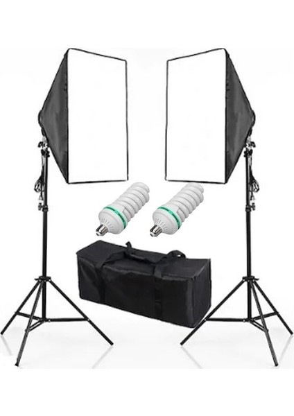 50X70CM Softbox 35 watt lamba