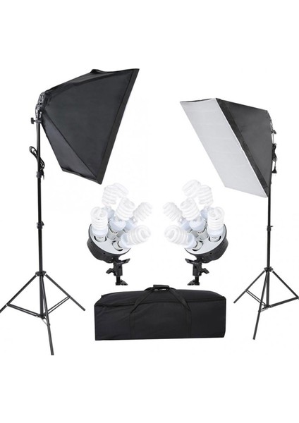 70X50CM 5 Duy Softbox ve Çekim Işığı Sürekli Video Işık