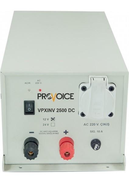 VPXINV 2500 DC 12V/24V İnvertör Araç Tipi