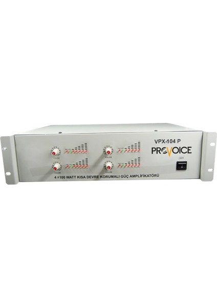 VPX-104P 4x100 Watt Güç Amplifikatörü