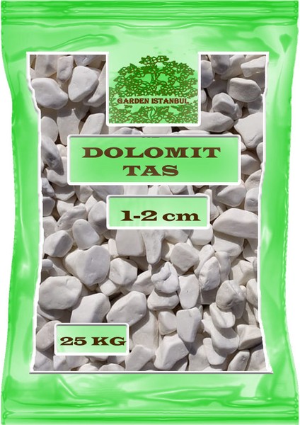 1-2 cm 25 kg Beyaz Dolomit Taş