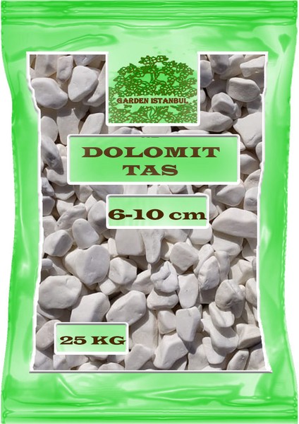 6-10 cm 25 kg Beyaz Dolomit Taş