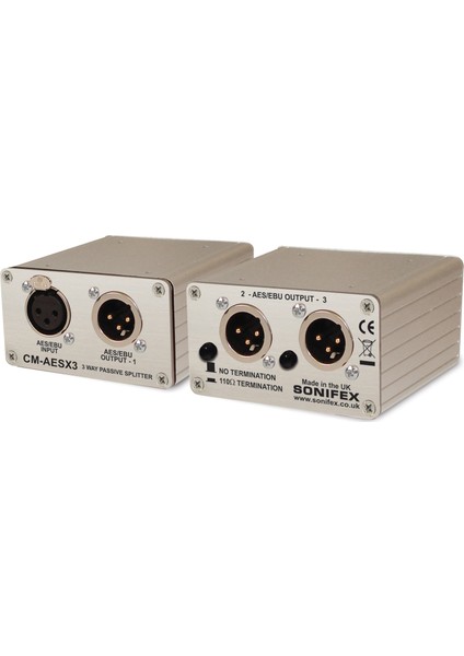 Cm-Aesx3 3 Yollu Aes / Ebu Xlr Konnektörlü Pasif Ses Dağıtıcı