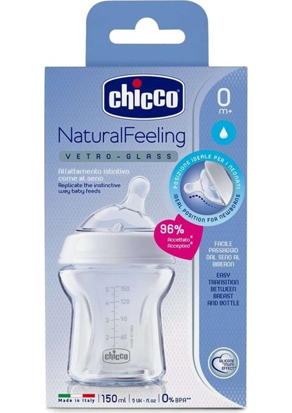 Natural Feeling Cam Biberon 150 ml 0 Ay+