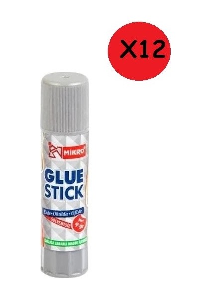 Glue Stick Yapıştırıcı 40Gr 12'Li Paket
