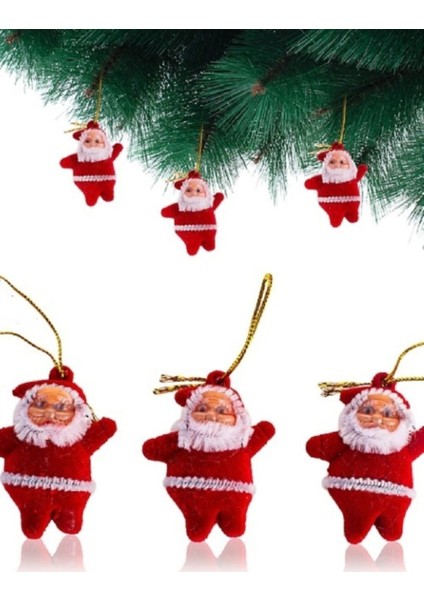 6 Adet Küçük Noel Baba Yılbaşı Çam Ağacı Süsü fiyatları