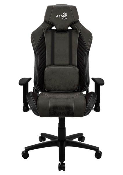 BARON Iron Black Süet + Deri Tasarımlı, Birinci Sınıf Oyuncu Koltuğu (AE-ABRNB)