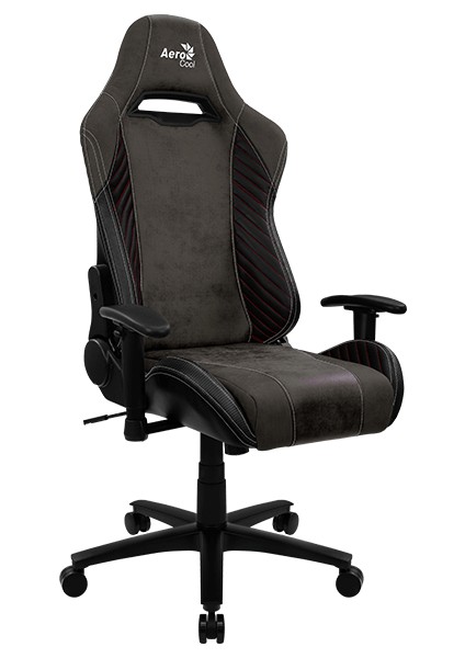 BARON Iron Black Süet + Deri Tasarımlı, Birinci Sınıf Oyuncu Koltuğu (AE-ABRNB)