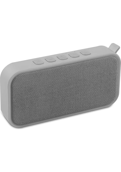 MD - 55BT Speaker FM Destekli Bluetooth Hoparlör Gümüş