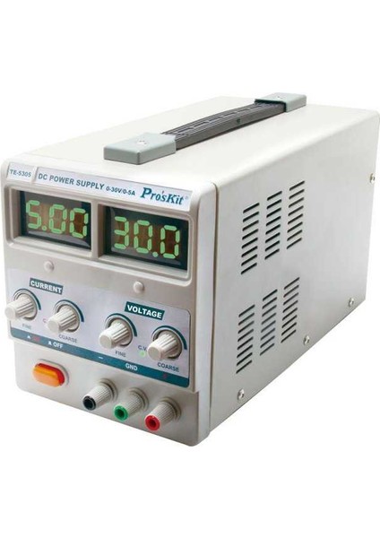 TE-5305B Dc Güç Kaynağı Dc 0-30V 0-5A Tek