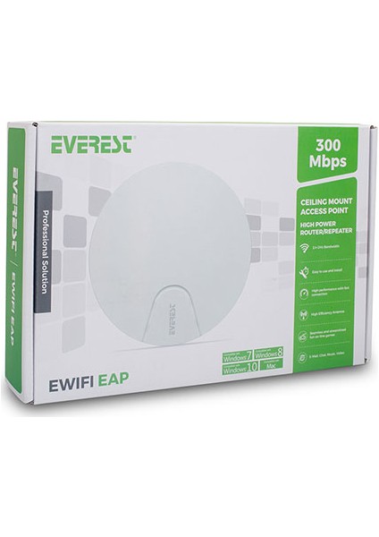 Ewifi Eap 300 Mbps 11N 2.4GHz Tavan Kablosuz Router Acces Point