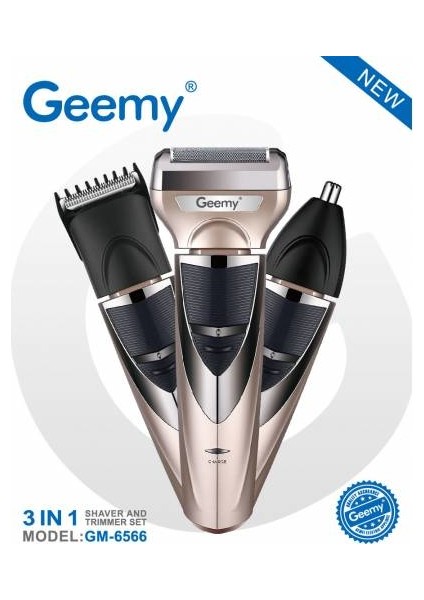 Geemy GM-6566 3in1 Tıraş Makinesi