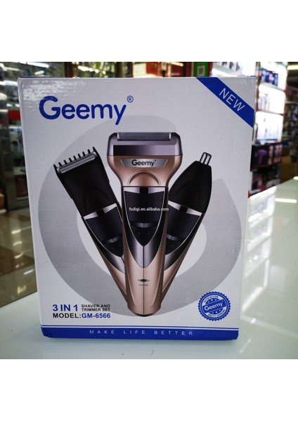 Geemy GM-6566 3in1 Tıraş Makinesi