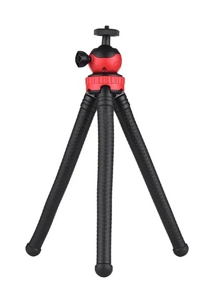 Esnek Ahtapot Tripod + Telefon Tutucu Dslr Tripod 30 cm