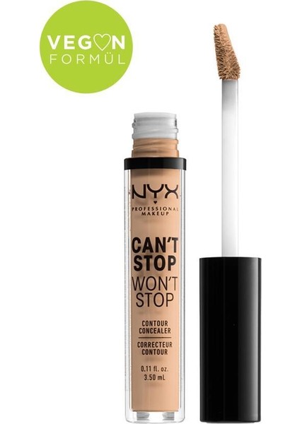 Nyx Can't Stop Won't Stop Contour Concealer 7 Natural 3.5 ml