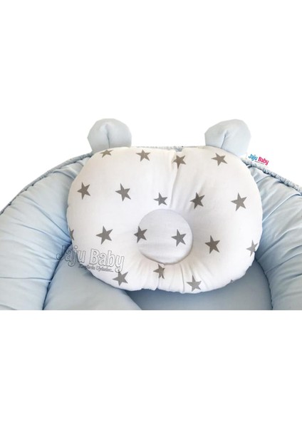 Mavi - Gri Yıldızlı Lüx Babynest fiyatları