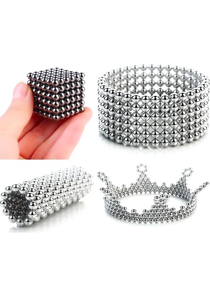 5 mm Manyetik Top Set Sihirli Mıknatıs Küp
