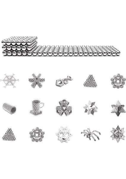 5 mm Manyetik Top Set Sihirli Mıknatıs Küp