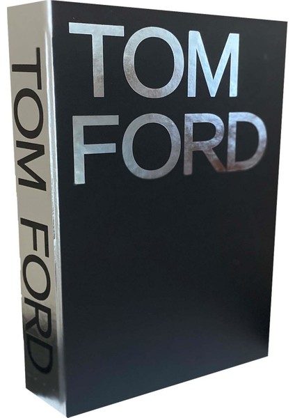 Lyn Home & Decor Siyah Gümüş Varaklı Tom Ford Kitap Kutu