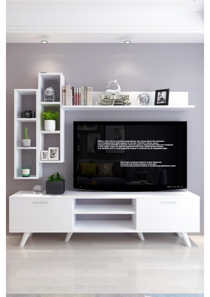 Istanbul Dolaplı Tv Ünitesi 2 Beyaz