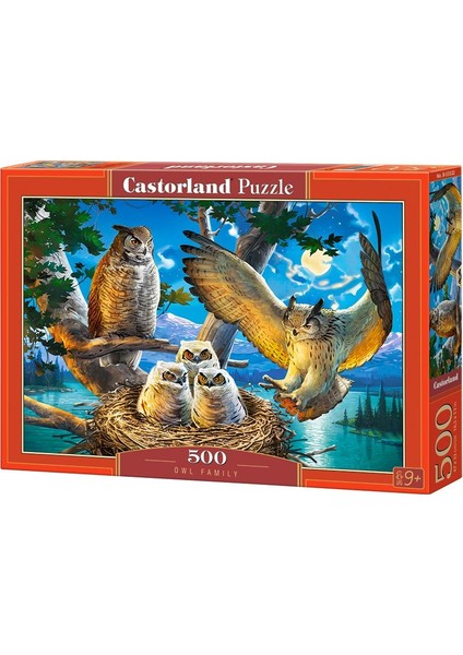 500 Parça Baykuş Ailesi Puzzle