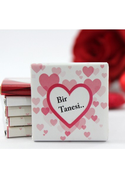 BİR TANESİ Yazılı 48'li Madlen Çikolata Bitter ve Sütlü