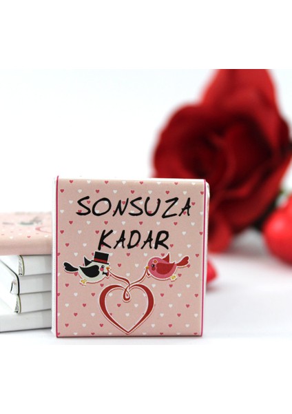 SONSUZA KADAR Yazılı 48'li Madlen Çikolata Bitter ve Sütlü