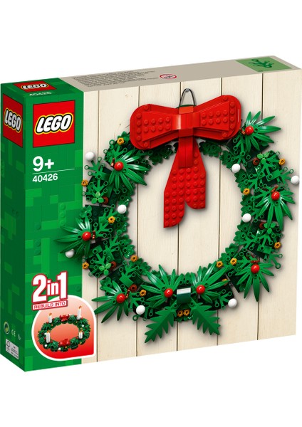 Iconic 40426 Christmas Wreath 2in1