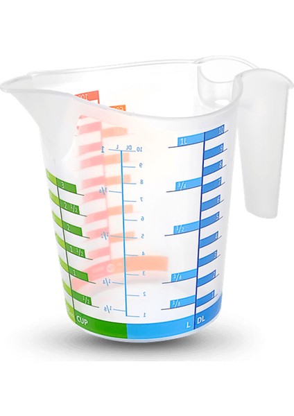Ölçü Kabı Dereceli Renkli 1000 ml modelleri