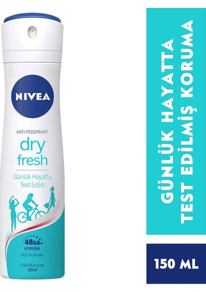 Dry Fresh Kadın Sprey Deodorant 150 Ml