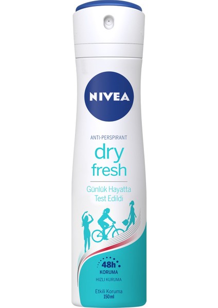 Dry Fresh Kadın Sprey Deodorant 150 Ml