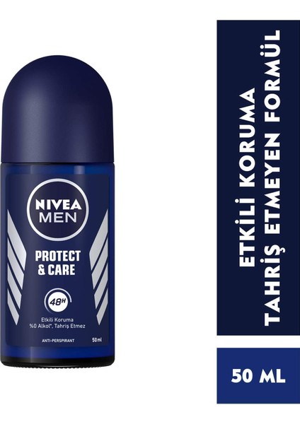 Protect&Care Roll-On Deodorant 50Ml Erkek