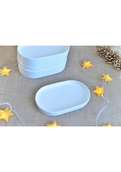 Porselen Oval Tabak 20 x 12 cm.