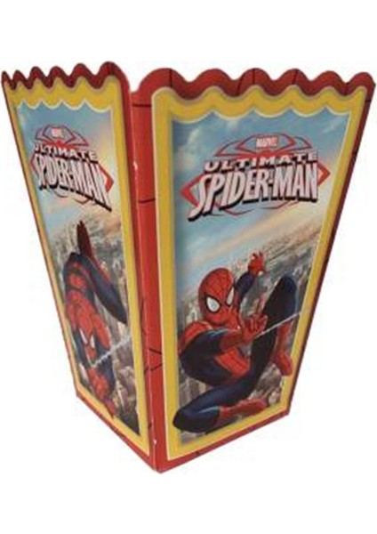 Pop Corn Mısır Kutusu Spiderman Örümcek Adam Temalı