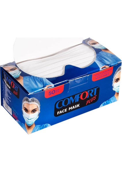 3 Katlı Ultrasonik 100 Adet Cerrahi Yüz Maskesi