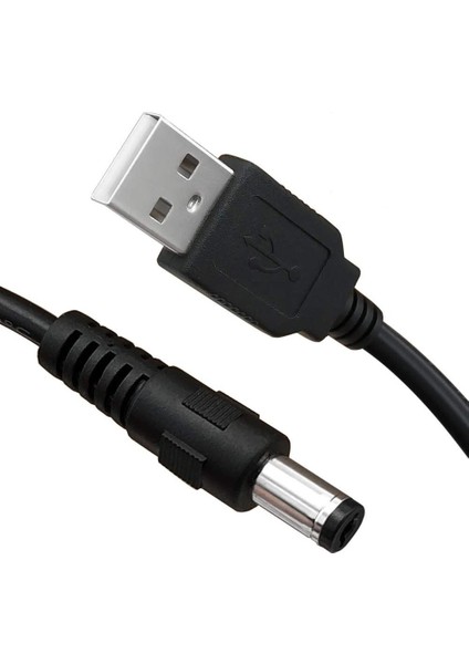 4463 USB To Dc 5.5 2.1 mm Kalın Uç Power Güç Çevirici Adaptör Kablosu