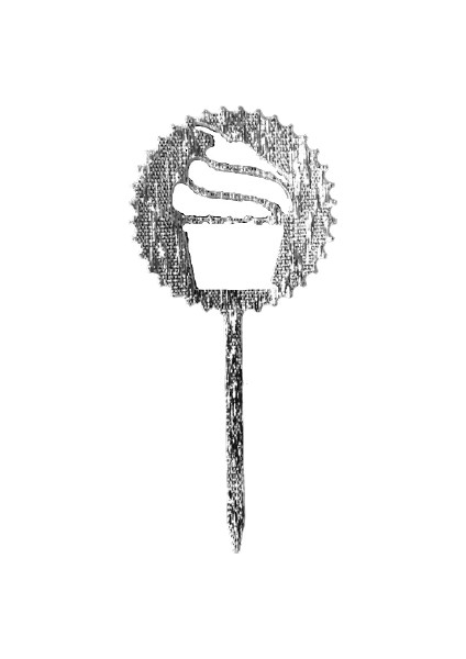 Gümüş Renk Topper Cup Cake 8 Adet