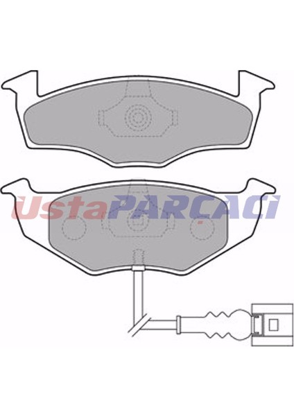 Skoda Roomster Praktik 1.4 2007-2015 Delphi Ön Fren Balatası