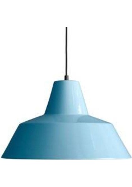 Açık Mavi Metal Sarkıt Avize 35 cm
