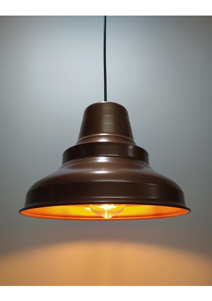 "mylights Retro Rustik Bakır Metal Sarkıt Avize