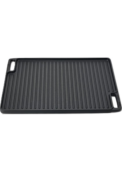 Kaplamasız Döküm Tava Pizza Taşı ve Tepsi Çift Kullanım 43X30CM fiyatları