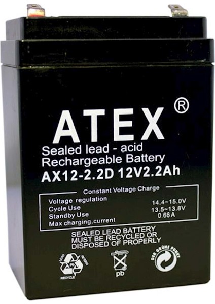 Ax- 12V 2.2 Ah Dik Kuru Akü - K:20
